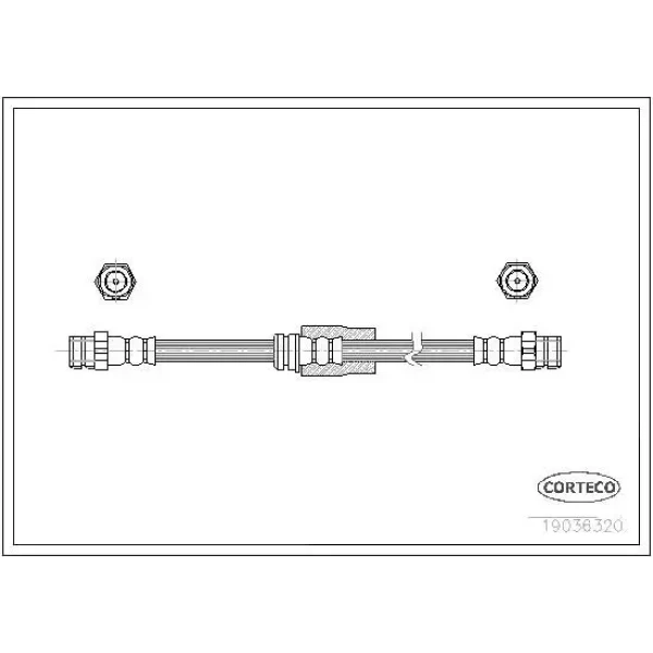 Corteco Ön Fren Hortumu – 19036320 / OEM 3C0611701J