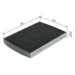 Bosch Polen Filtresi (Karbonlu) – 1987432300 / OEM JZW819653