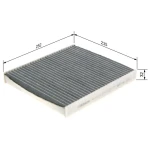 Bosch Polen Filtresi (Karbonlu) – 1987432543 / OEM JZW819653G