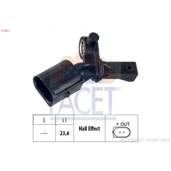 Facet ABS Hız Sensörü (arka Sol) – 21.0012 / OEM WHT003863C ürün görseli