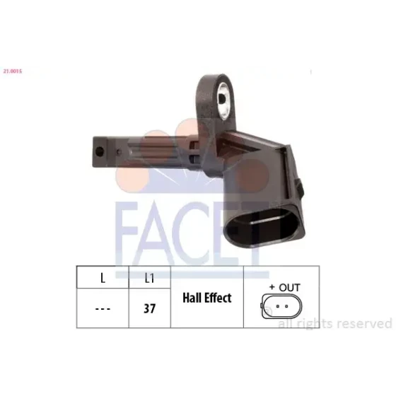 Facet ABS Hız Sensörü – 21.0015 / OEM 4E0927804D ürün görseli