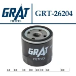 GRAT Yağ Filtresi – 26204 / OEM 04E115561H