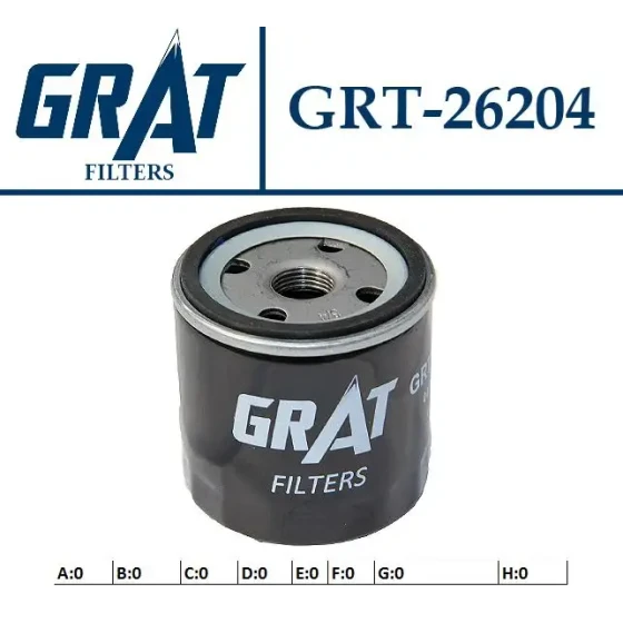 GRAT Yağ Filtresi – 26204 / OEM 04E115561H ürün görseli