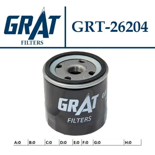 GRAT Yağ Filtresi – 26204 / OEM 04E115561H