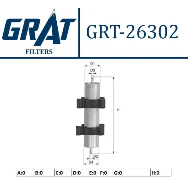 GRAT Yakıt Filtresi – 26302 / OEM 8T0127401A