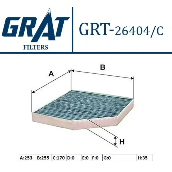 GRAT Polen Filtresi (Karbonlu) – 26404C / OEM 4H0819439