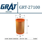 GRAT Hava Filtresi – 27100 / OEM 7786626