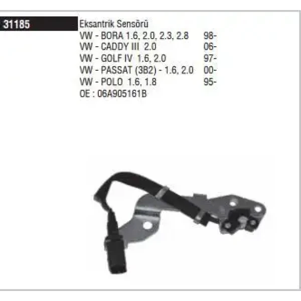 Doduco Eksantrik Sensörü – 31185 / OEM 06A905161C