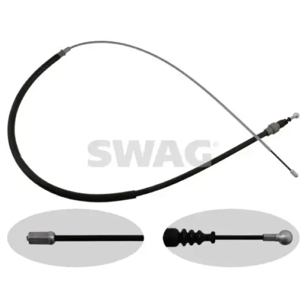 SWAG El Fren Halatı (Arka) – 32924412 / OEM 1K0 609 721 BE