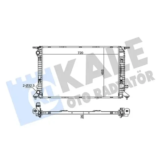 KALE Radyatör – 342340 / OEM 8K0121251R ürün görseli