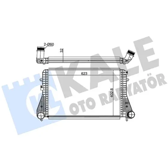 KALE Turbo Radyatörü – 342380 / OEM 1K0145803AS ürün görseli