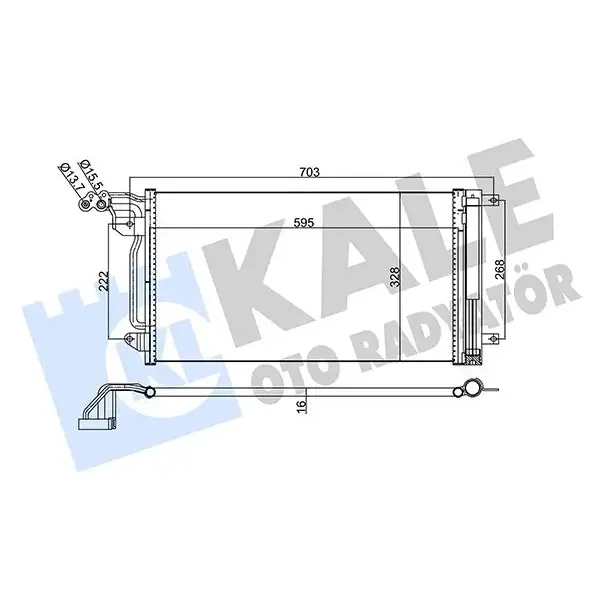 KALE Klima Radyatörü – 342395 / OEM 6C0816411