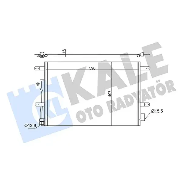 KALE Klima Radyatörü – 342410 / OEM 8E0260403D