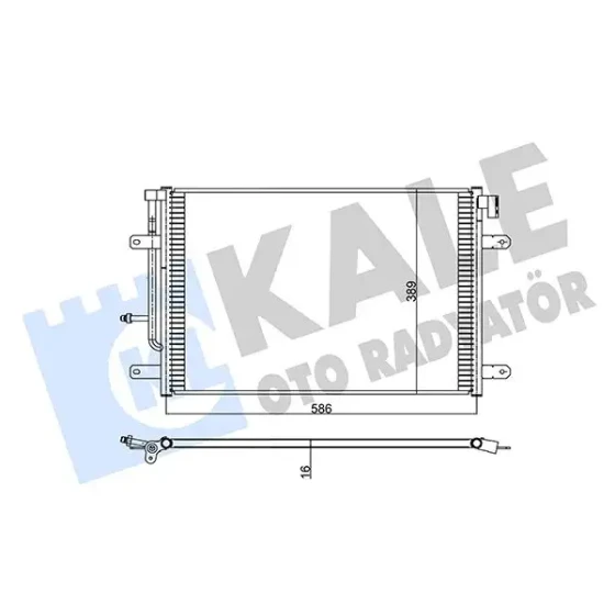 KALE Klima Radyatörü – 342475 / OEM 8E0260401Q ürün görseli