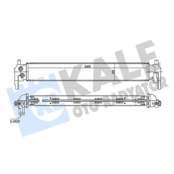 KALE Turbo Radyatörü – 344780 / OEM 6R0145805H