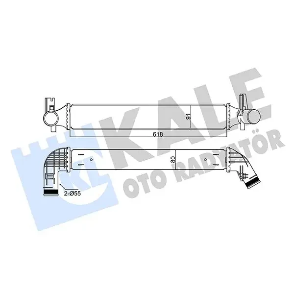 KALE Turbo Radyatörü – 344785 / OEM 6R0145805F
