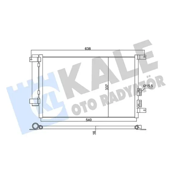 KALE Klima Radyatörü – 345365 / OEM 60679629 ürün görseli