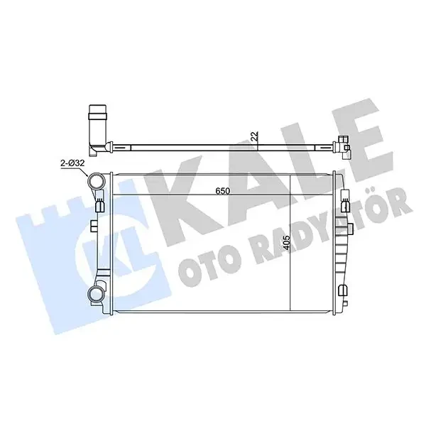 KALE Radyatör – 345840 / OEM 5Q0121251GD