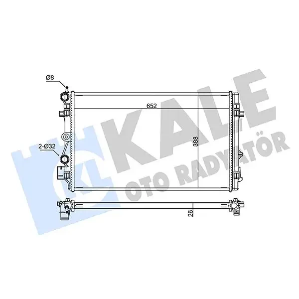 KALE Radyatör – 345850 / OEM 6R0121253H