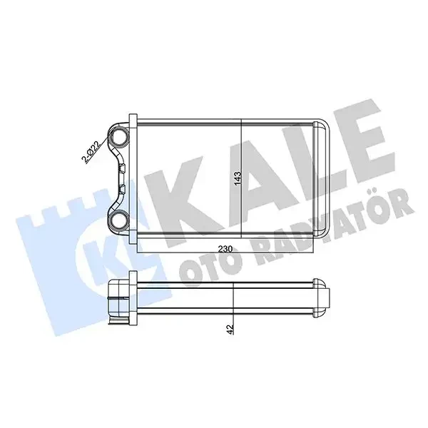 KALE Kalorifer Radyatörü – 346245 / OEM 8E1820031