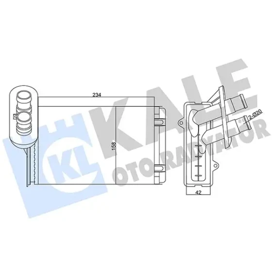 KALE Kalorifer Radyatörü – 346250 / OEM 191819031 ürün görseli