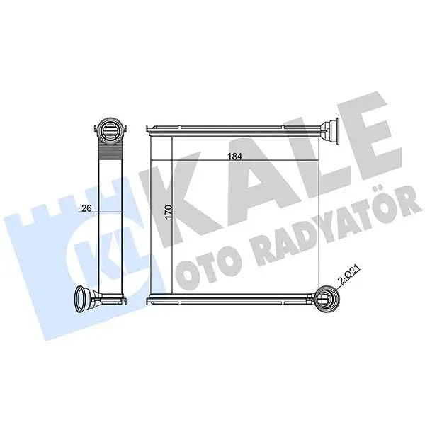 KALE Kalorifer Radyatörü – 346265 / OEM 5Q0819031B