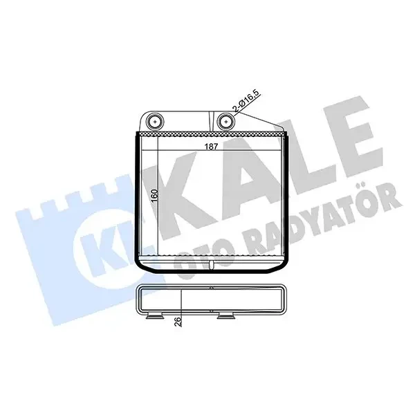KALE Kalorifer Radyatörü – 346850 / OEM 1611902880