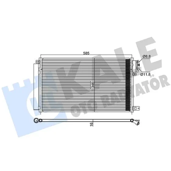KALE Klima Radyatörü – 347315 / OEM 50526514 ürün görseli