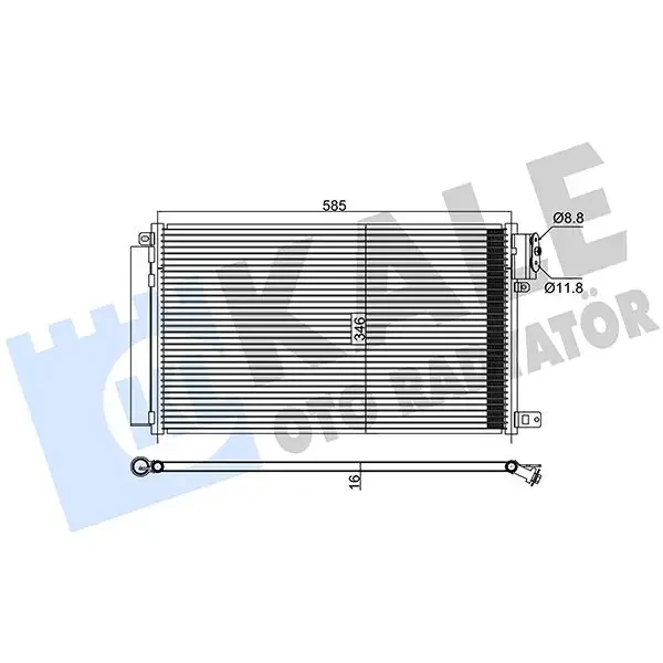 KALE Klima Radyatörü – 347315 / OEM 50526514