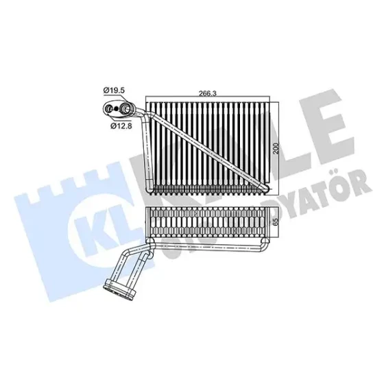 KALE Klima Radyatörü – 350085 / OEM 8D1820103B ürün görseli