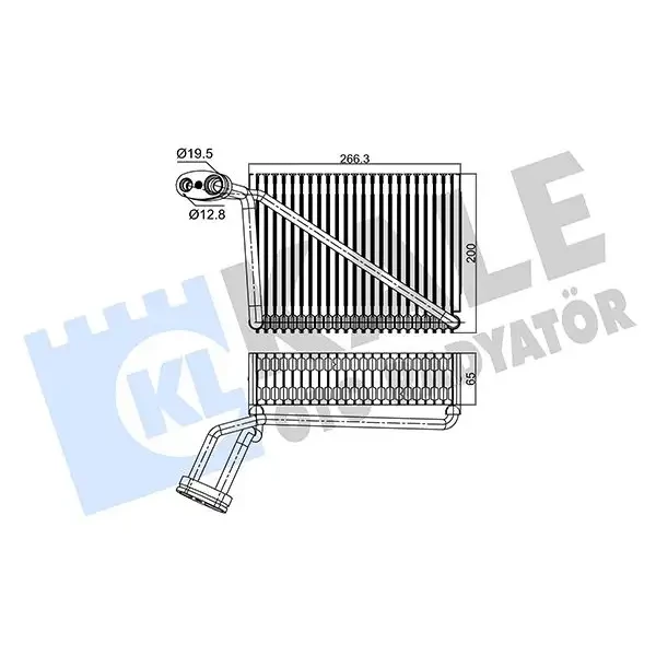 KALE Klima Radyatörü – 350085 / OEM 8D1820103B