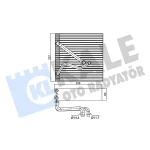 KALE Klima Radyatörü – 350090 / OEM 1K1820103E