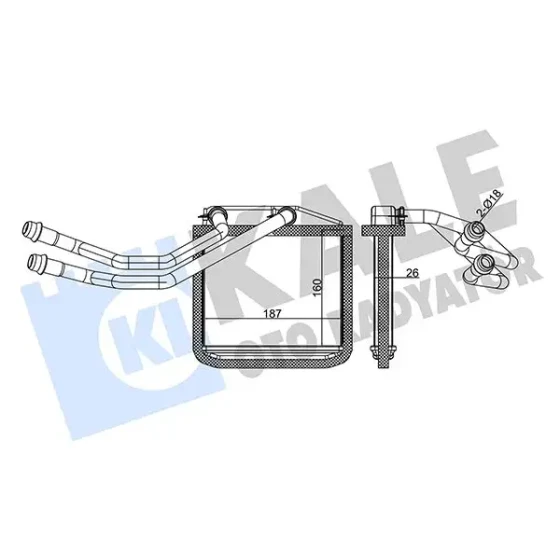KALE Kalorifer Radyatörü – 350515 / OEM 77363898 ürün görseli