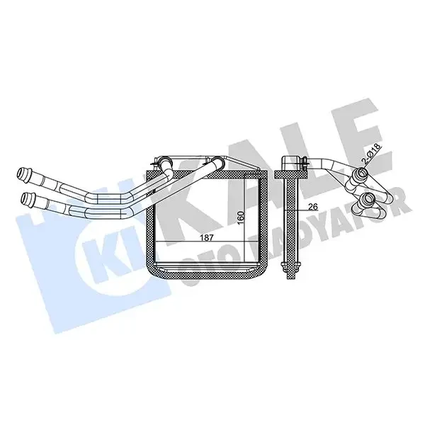 KALE Kalorifer Radyatörü – 350515 / OEM 77363898