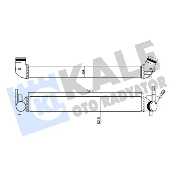 KALE Turbo Radyatörü – 350870 / OEM 6R0145832E ürün görseli
