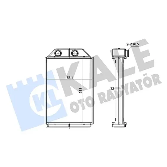 KALE Kalorifer Radyatörü – 352120 / OEM 4B1819031C ürün görseli