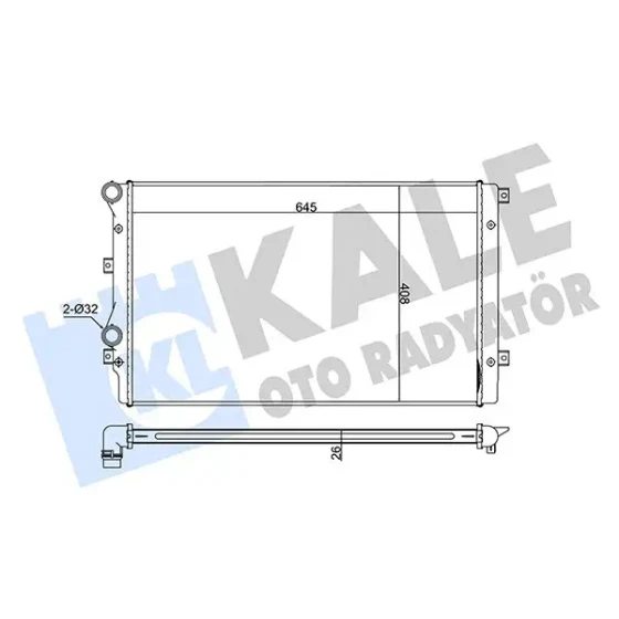 KALE Radyatör – 353500 / OEM 1K0121251AA ürün görseli