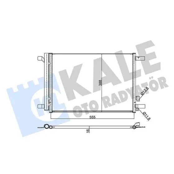 KALE Klima Radyatörü – 354020 / OEM 5Q0816411BF ürün görseli