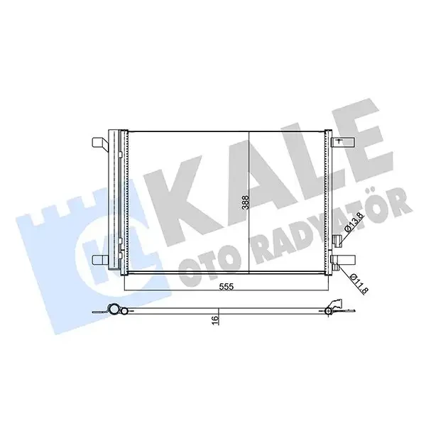 KALE Klima Radyatörü – 354020 / OEM 5Q0816411BF