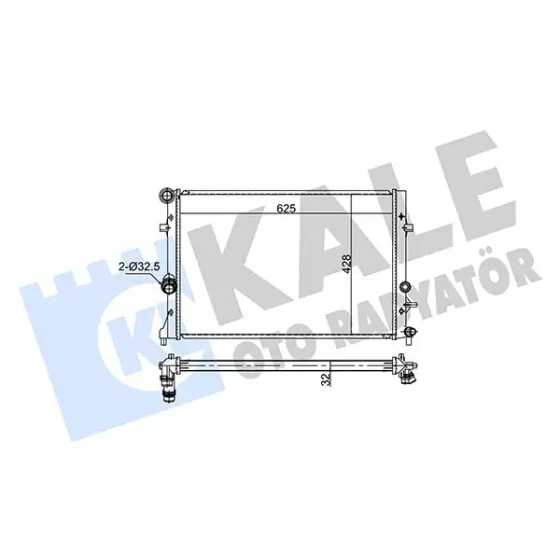 KALE Radyatör – 354245 / OEM 1K0121251CL ürün görseli