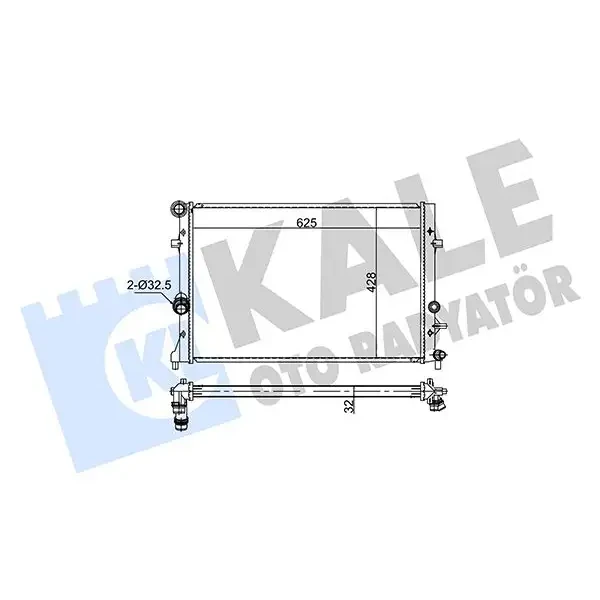 KALE Radyatör – 354245 / OEM 1K0121251CL