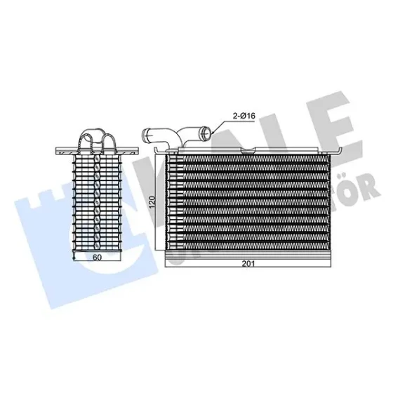 KALE Turbo Radyatörü – 354520 / OEM 03F145749B ürün görseli