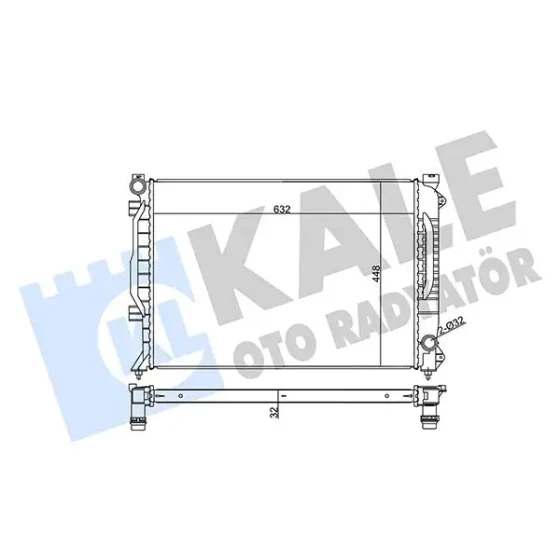 KALE Radyatör – 355530 / OEM 4B0121251 ürün görseli