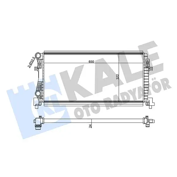 KALE Radyatör – 355555 / OEM 5Q0121251EC