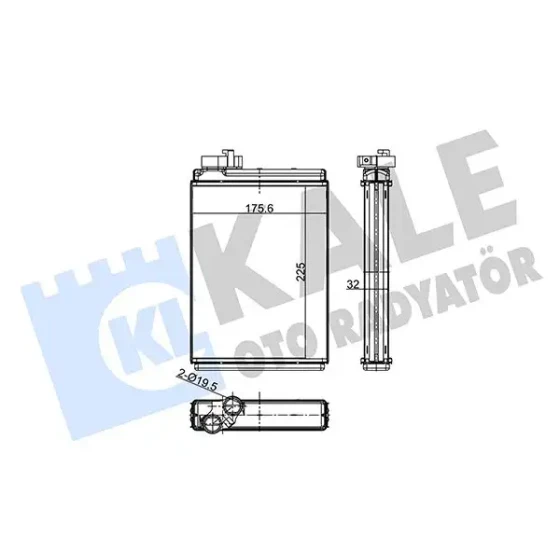 KALE Kalorifer Radyatörü – 356135 / OEM 8K0898037A ürün görseli