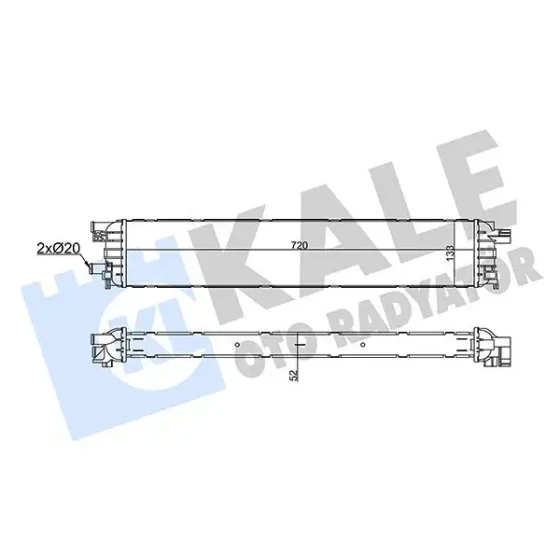 KALE Turbo Radyatörü – 356335 / OEM 4G0145804A ürün görseli