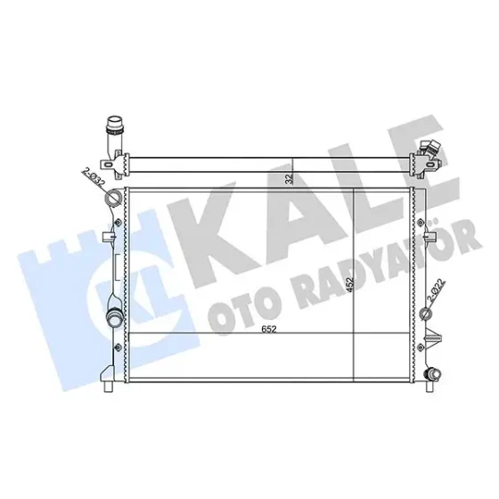 KALE Radyatör – 356945 / OEM 1K0121251CL ürün görseli