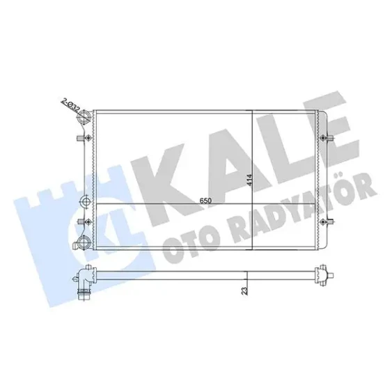 KALE Radyatör – 356980 / OEM 1J0121253AD ürün görseli