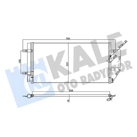 KALE Klima Radyatörü – 357770 / OEM 4G0260403N ürün görseli