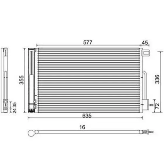 Magneti Marelli Klima Radyatörü – 359003220010 / OEM 13310103 ürün görseli